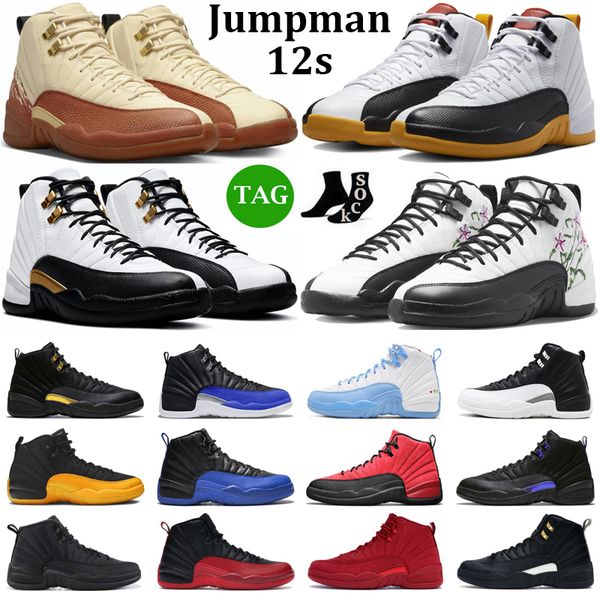 

2023 jumpman 12 12s men basketball shoes muslin stealth floral black taxi hyper royal playoffs reverse flu game mens trainers sports
