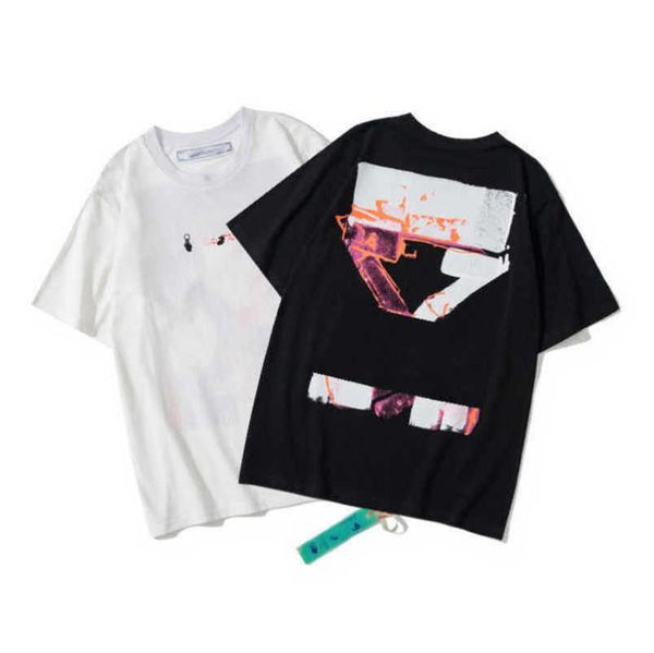 

mens luxury t fashion shirt offs tees shirts couple t-shirt designer women cotton sweatshirt black white arrow badge t-shirts casual sport, White;black