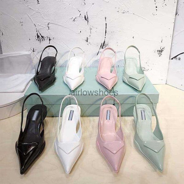 

women pradas designer luxury dress shoes ladies designer loafers pointed toe high heels special offer premium, Black