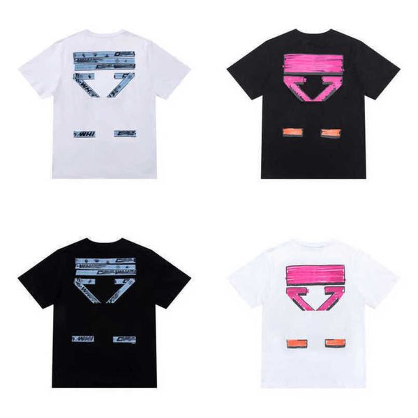 

fashion mens luxury t shirt brand offs couple t-shirt designer women cotton sweatshirt black white tees arrow badge original t-shirts casua, White;black