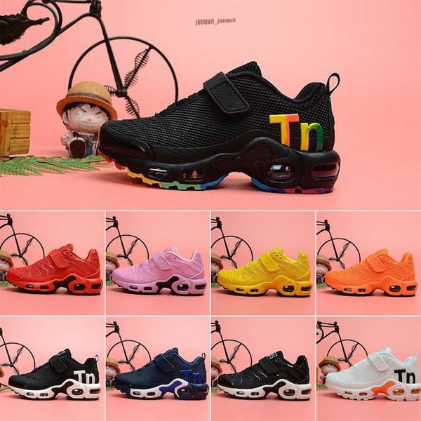 

kids tn enfant plus mercurial luxury sports running shoes children boys girls trainers tns chaussures designer sneakers size 11c-32580, Black