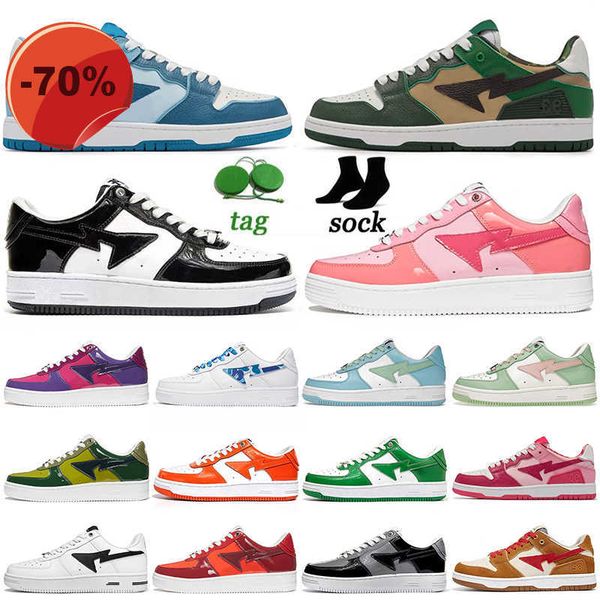 

low shoesbapestas baped men women casual shoes sneaker bapesta fashion sk8 sta camo black white green red orange camouflage trainer sports s