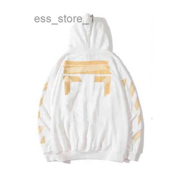 

men's hoodies sweatshirts 2022 %60 off style trendy fashion sweater painted crow stripe loose hoodie and t-shirts offs white 2 offs ofo, Black
