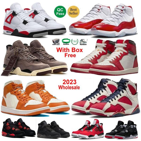 

shoes chicago lost found 1s red cement 4s cherry 11s trophy room 7s cardinal win like 82 11 sport spice 1 men women royal cool grey, White;red