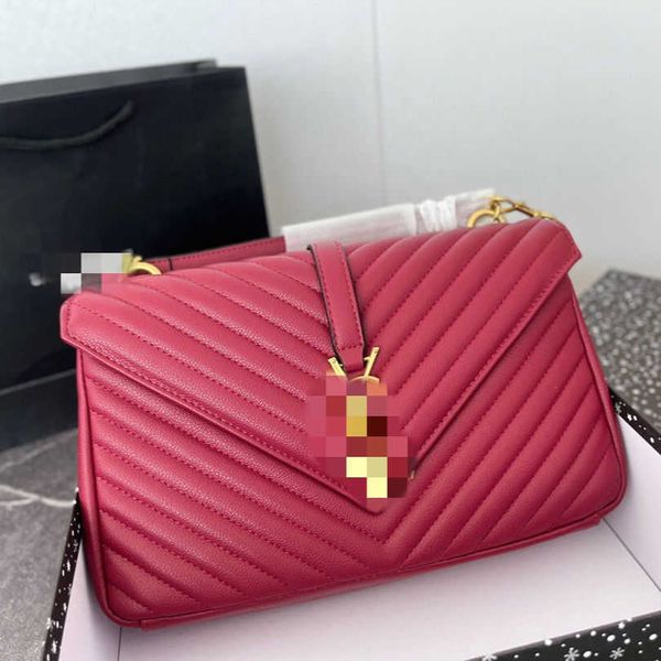 

new designer yslbags twill women satchel envelope messenger style high-end single-shoulder hand overbearing chain 28mg