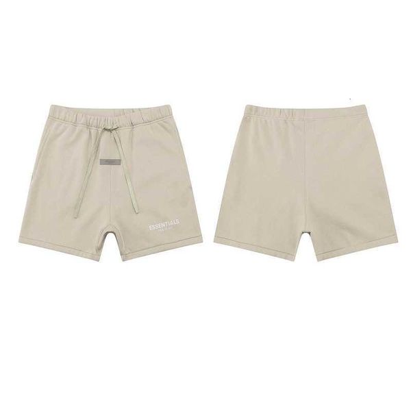 

casual sports pants fog essentials 22ss flocking letter short plush, Black