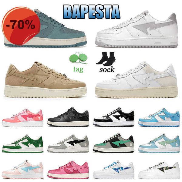 

low shoeswomen mens a bathing baped sta sk8 casual shoes bapesta designer sneakers abc camo pink wheat red pastel pack green white black sue