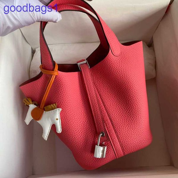 

herme designer picotin lock bag for women price 2022 new tc first layer kraft vegetable basket large capacity bucket mommy handhol