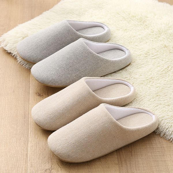 

slippers winter warm cotton for women men flats soft non slip fluffy shoes comfortable slides couple indoor house 221203, Black