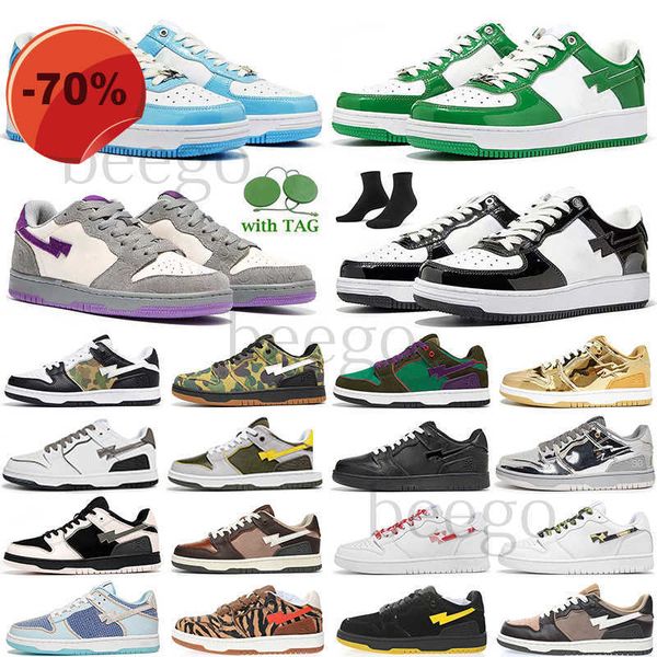 

low shoesdesigner bapestas casual shoes sneakers shoe fashion sta pastel color low platform bapesta sk8 star bapesta women men for luxuries, Black
