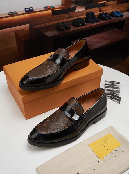 

30model men shoes luxury brand 2022 casual slip on formal loafers men moccasins italian black male driving shoe