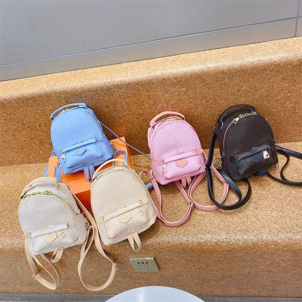 

baby designer backpcks girls' backpack 2022 new cross body bag high fashion leather travel small bags has five colors available size 18