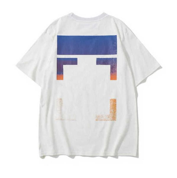 

fashion luxury mens t shirt offs brand tees shirts couple t-shirt designer men women cotton sweatshirt black white arrow badge t-shirts cas, White;black