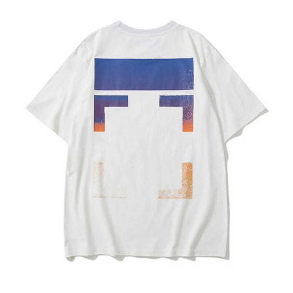 

mens fashion luxury t shirt offs brand tees shirts couple t-shirt designer men women cotton sweatshirt black white arrow badge t-shirts cas, White;black