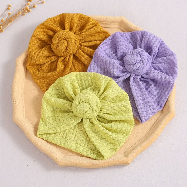 

hair accessories pure color cotton turban baby girl spring beanie hats elastic soft headband for kids fashion born caps 221203, Slivery;white