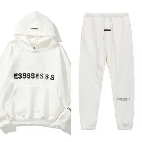 

men's fashion sweatshirts luxury tracksuits essentials letter hoodies men women sportswear hooded pant coat sweater casual pullover co, Gray