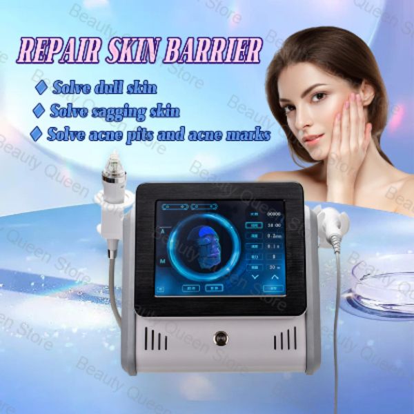 

rf equipment 2 in 1 fractional micro needle machine with cold hammer anti acne shrink pores facial skin care tools stretch marks remover
