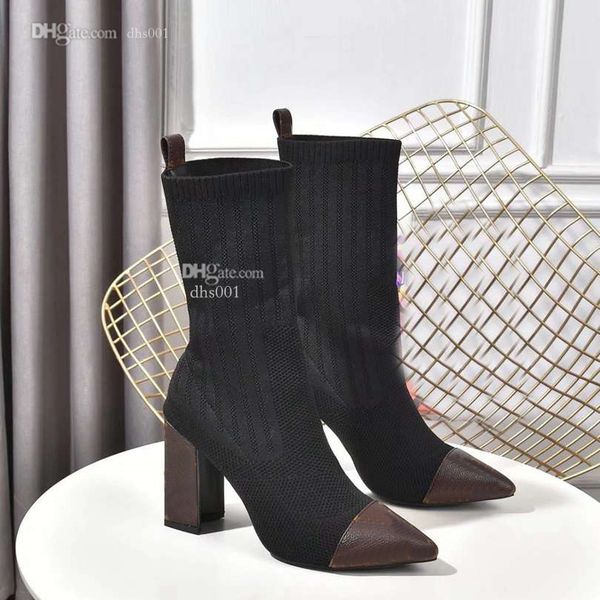 

tabi boots designer louiseity sock boots heels women winter heel ankle boots luxury viutonity for woman dfgdfg, Black