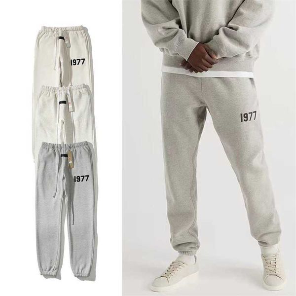 

casual sports pants fog season 8 double line essential flocking 1977 casual pants men's fashion brand high street loose summer, Black