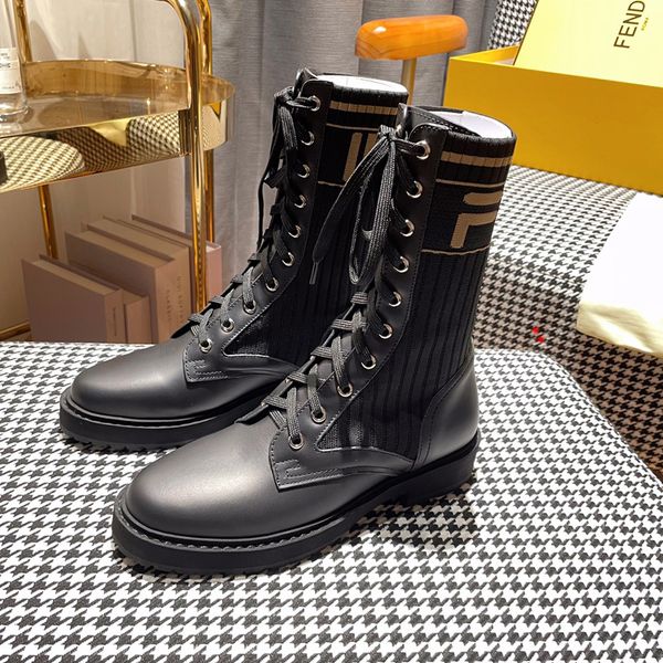 

designer laureate women boots brand flamingos love arrow medal martin boot winter genuine leather coarse high heel shoes luxury desert chunk, Black