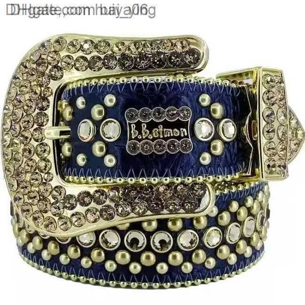 

fashion belts for women mens designer bb belt simon shiny rhinestones multicolor baiying huiya06, Black;brown