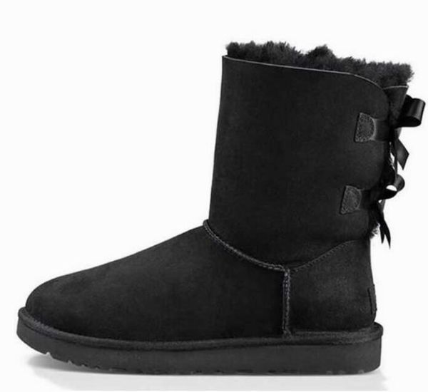 

boots warm boots snow boot ankle bootss australian classic womens mini half winter full fur fluffy furry satin usa gs 585401 booties 22, Black
