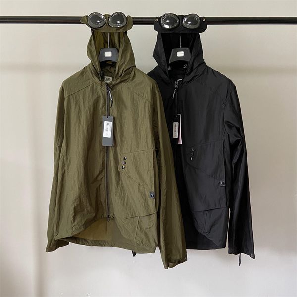 

new cp men's jackets casual zipper coat hooded jacket for men, Black;brown