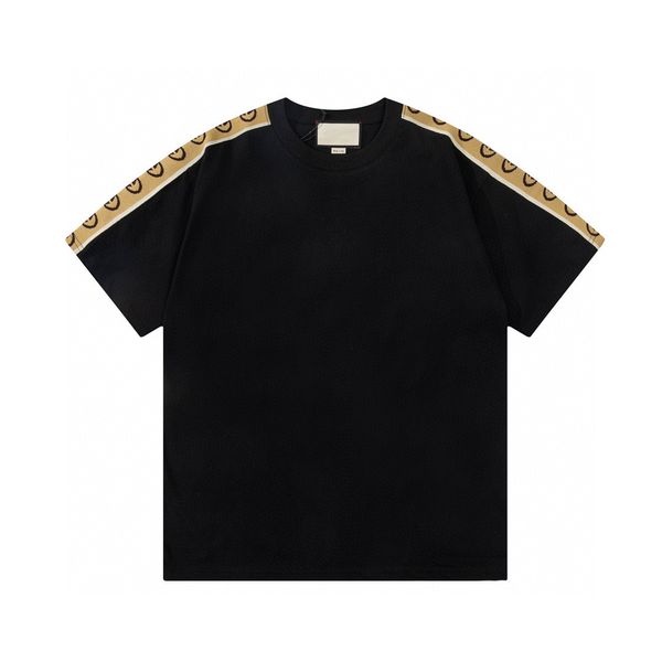 

men's plus tees & polos round neck embroidered and printed polar style summer wear with street pure cotton d2dw, Black;brown
