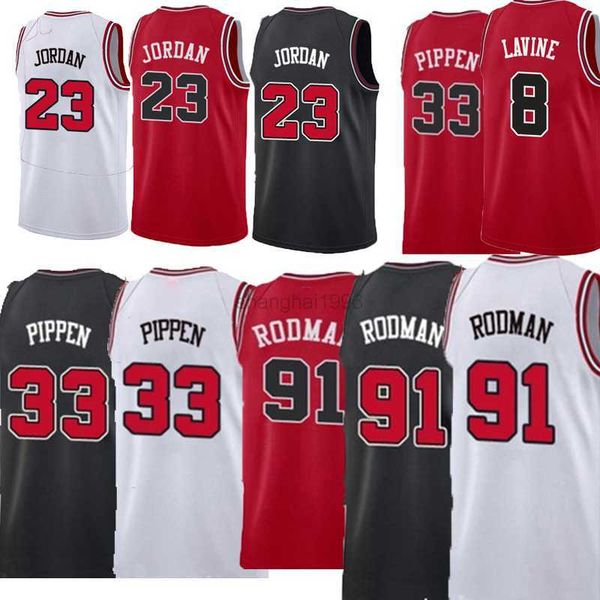 

basketball jersey college basketball wears 6 alex caruso 11 demar derozan 9 vucevic mens 23 michael dennis 91 rodman scottie 33 pippen shirt, Black