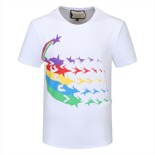 

luxury mens designer t shirt black red letter printed shirts short sleeve fashion brand designer tees p114, White;black