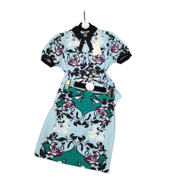 

2022 new arrival positioning elegant short sleeve summer dress, White