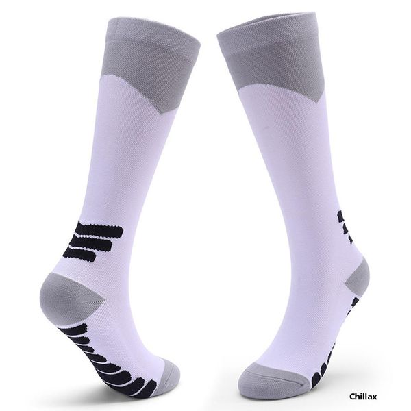 

men and women long tube stress socks outdoor ride running thickening marathon compressing factory sock, Black
