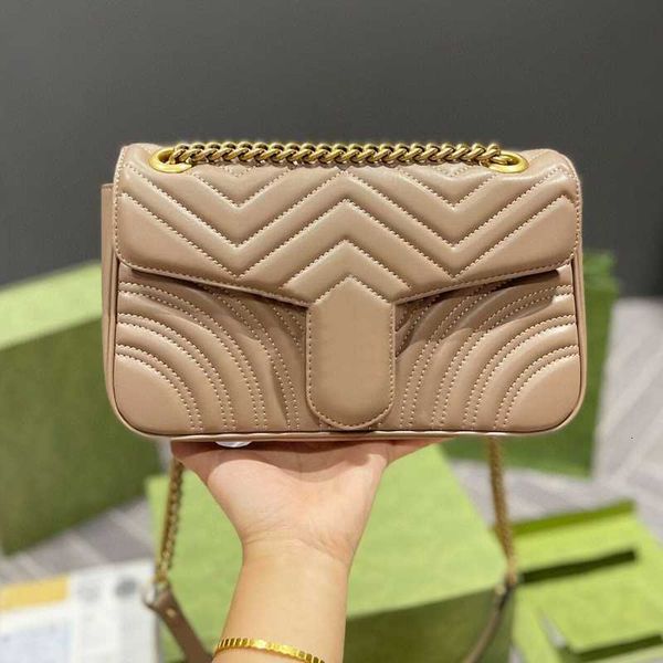

5a designers bags women shoulder bag marmont handbag gold chain messenger totes fashion metallic classic crossbody clutch pretty
