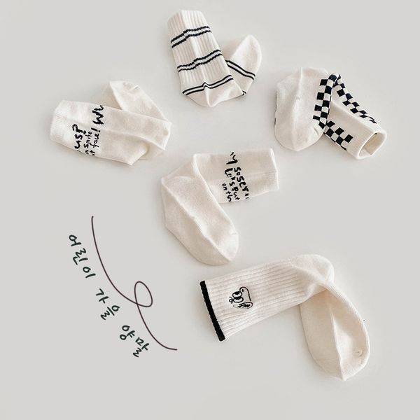 

kids socks milancel baby sock cartoon alphabet cute for children 221203, Pink;yellow