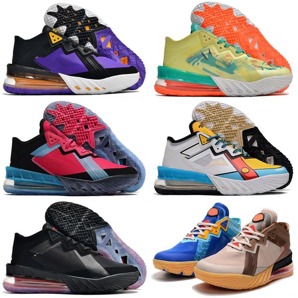 

lebrons 18 low space jam outdoor shoes 18s wile e. vs roadrunner south beach stewie griffin lakers men sneakers sport basketball shoe size 4