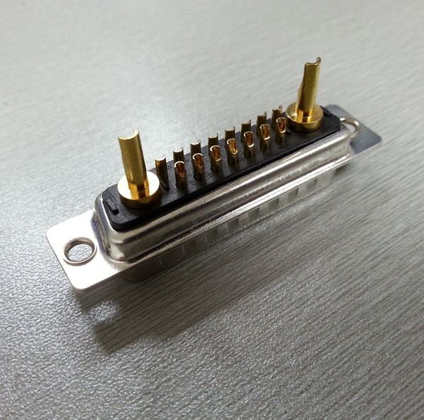 

17w2 male adapter db type connector gold-plated terminal high current