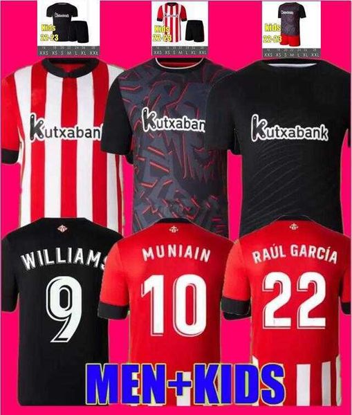 

soccer jerseys fans tees 22 23 club bilbao berenguer 2022 2023 muniain athletic williams football shirt raul garcia villalibre camiseta san, Black