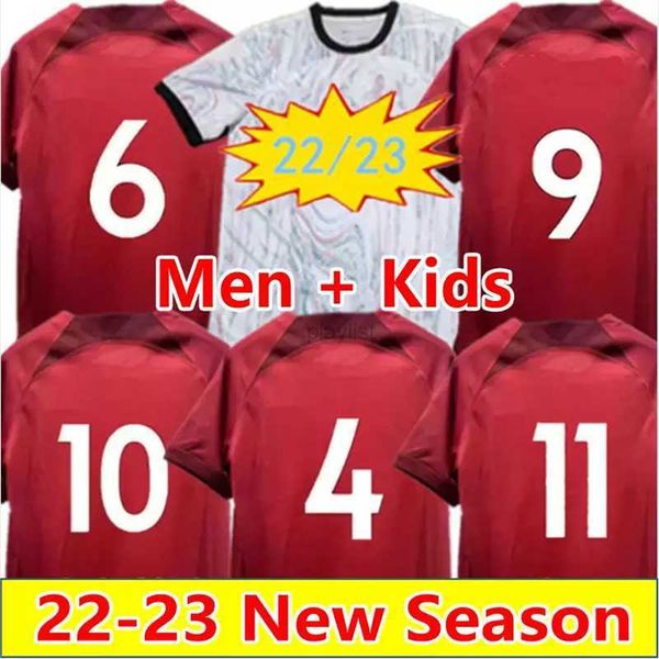 

soccer jerseys fans player american college football wear 22 23 camesitas foot men kids kit 2022 2023 home away maillots de goalkeeper, Black