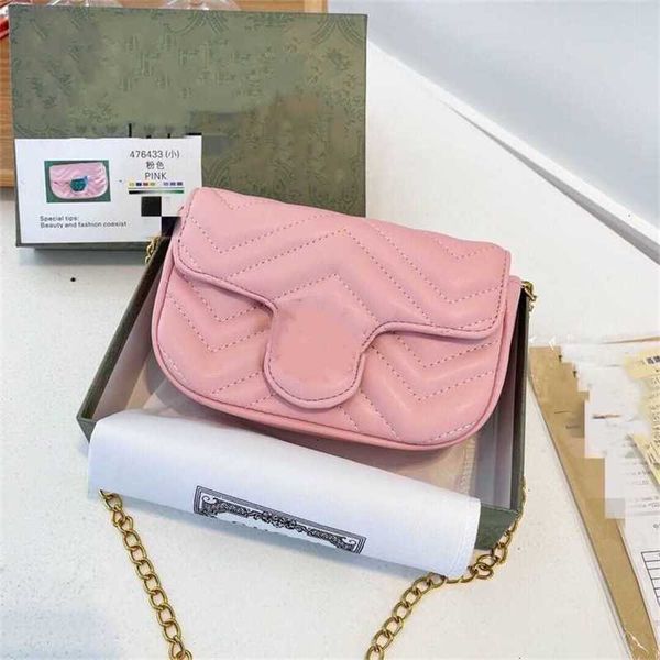 

designer bag women's shoulder handbag luxury fashion clamshell vintage small wallet marmont love v pattern classic chain strap crossbod