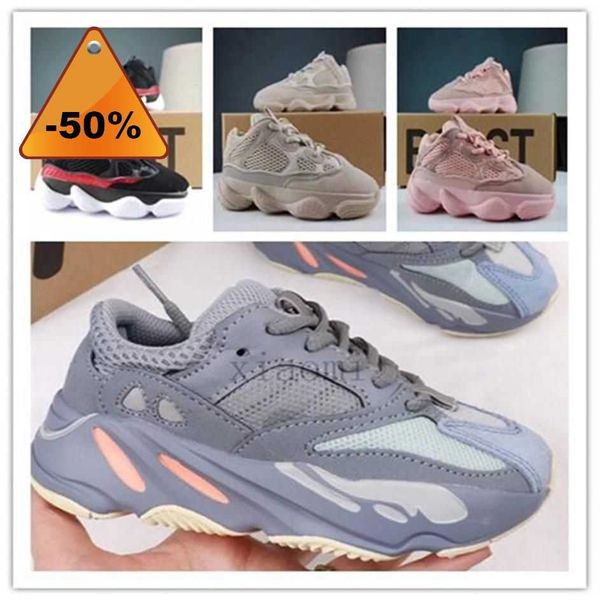 

with original box yeezzy shoe sneakers with original box new shoes blush desert rat infant 500 700 runners kids running shoes utility b byyz, Black
