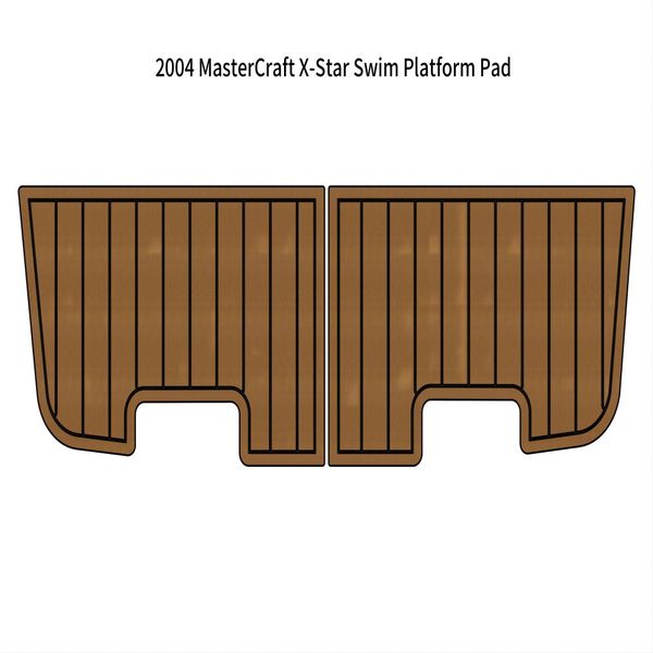 

2004 mastercraft x-star swim platform pad boat eva foam faux teak deck floor mat