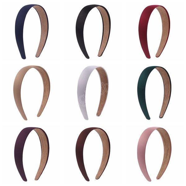 

3 cm solid color baby girls hair hoop fashion princess elastic hairband diy clothing decoration pgraphy props, Slivery;white