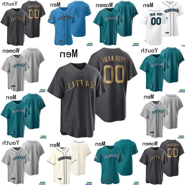 

baseball jersey men 2022 all-star seattle 23 ty france 26 adam frazier 44 julio rodriguez 27 jesse winker 28 eugenio suarez 3 j.p. crawford, Blue;black