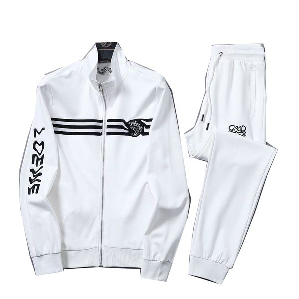 

2022 men's tracksuit luxury 2 piece set casual hoodies sweatshirt sweatpants suit teens sports print jogging s-3xl clothing printed spo, Gray