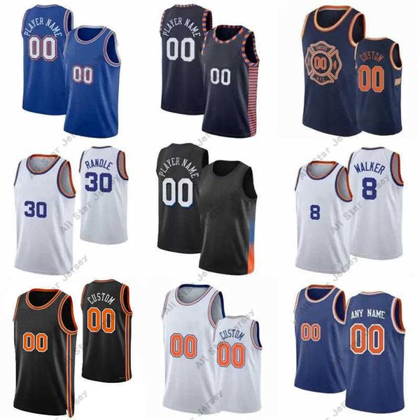 

basketball jerseys basketball jerseys 4 derrick rose 9 rj barrett 13 evan fournier 30 julius randle 5 immanuel quickley 1 obi in kemba 8, Black;red