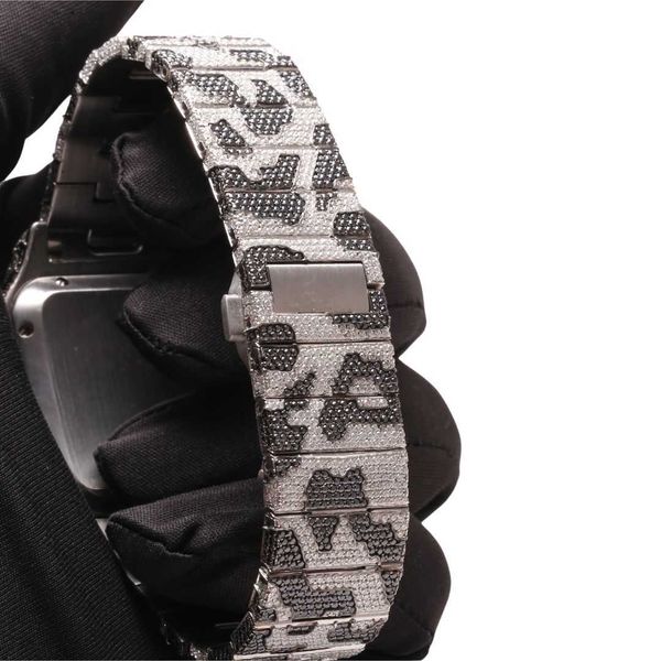 

xrz7 2023other watches wristwatches hip hop diamond watch round cut all size customise natural handmade diamond watch for mens diamond watch, Silver