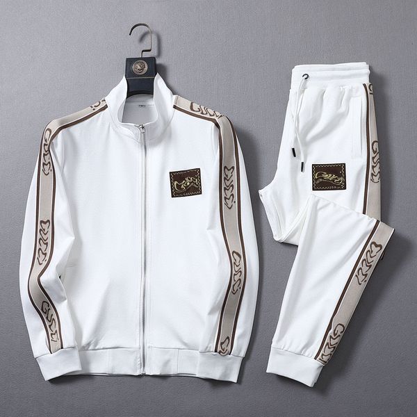 

2022 men's tracksuit luxury 2 piece set casual hoodies sweatshirt sweatpants suit teens sports print jogging s-3xl clothing printed spo, Gray