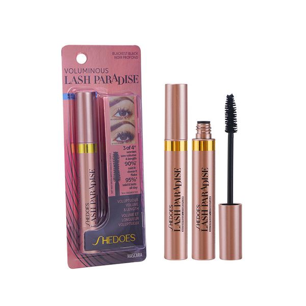 

shedoes curled lashes lengthening mascara waterproof long-wearing black lash eyelash extension eye lashes brush beauty makeup