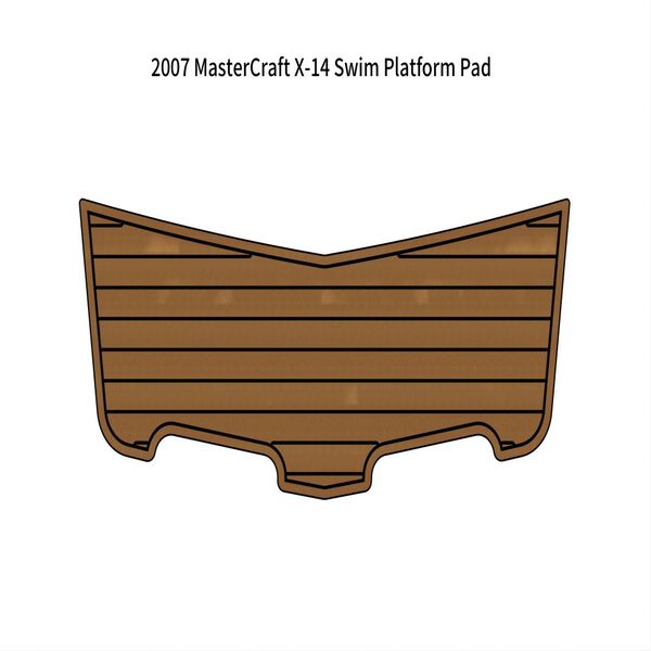 

2007 mastercraft x-14 swim platform pad boat eva foam faux teak deck floor mat
