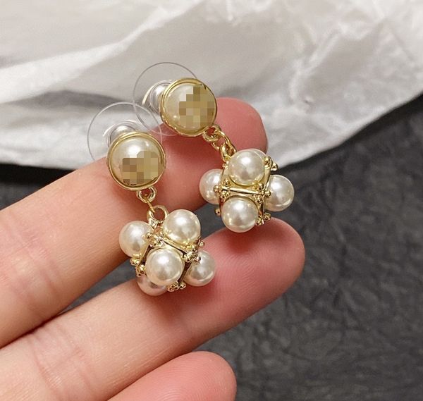 

ins new in luxury fine jewelry earrings for womens pendant k gold heart necklace with engraved beads ring box, Golden